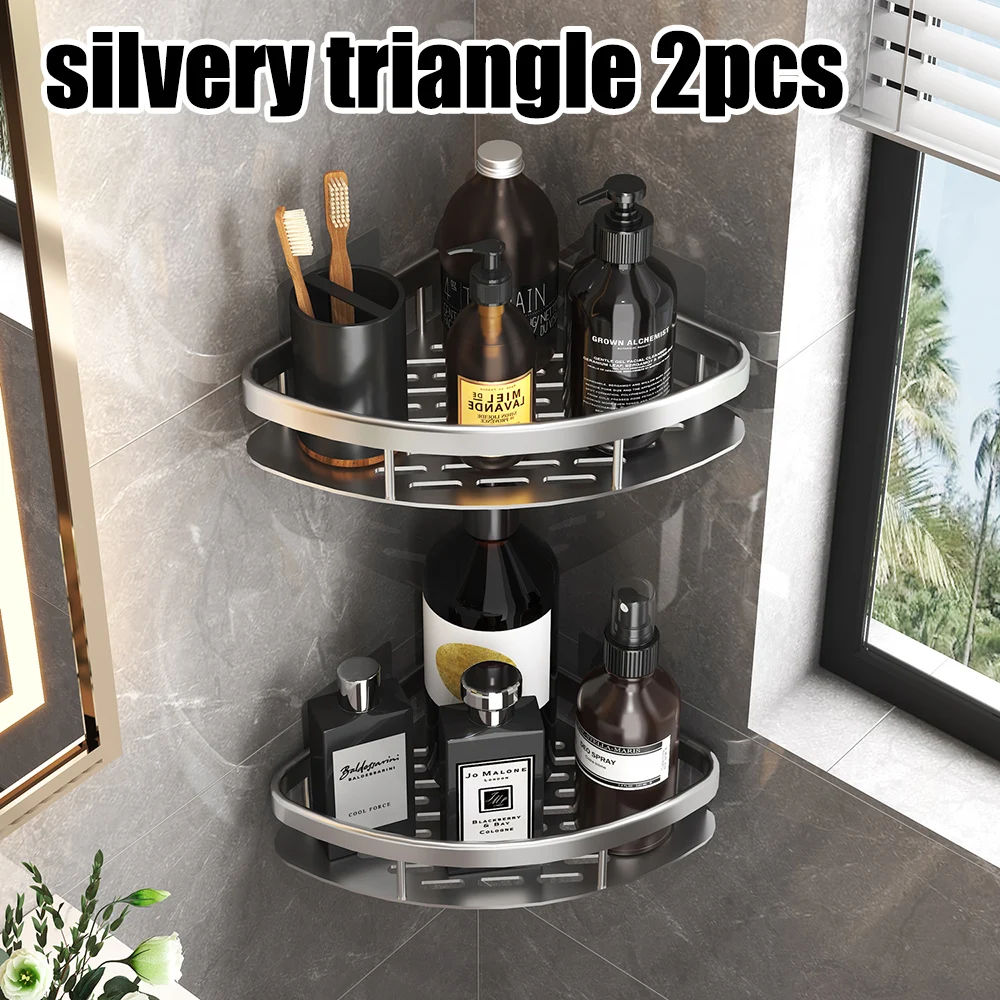 Bad Regal Bad Handtuch Rack Regale Wand Dusche Shampoo Rack Kein Bohrer Regal Badezimmer Stativ Lagerung Rack
