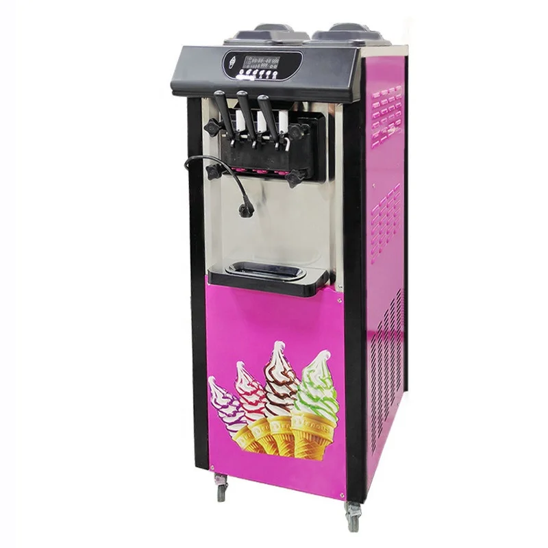 Commercial Multi-Flavor Soft Ice Cream Vending Machine with SDK Functionality