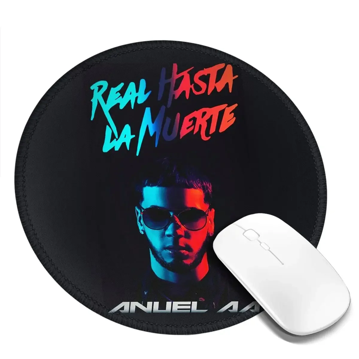 Fashion Hot Rapper Anuel AA Round Mouse Pad Computer Keyboard Mouse Mat Gamer PC Desk Mat Office Table Mats