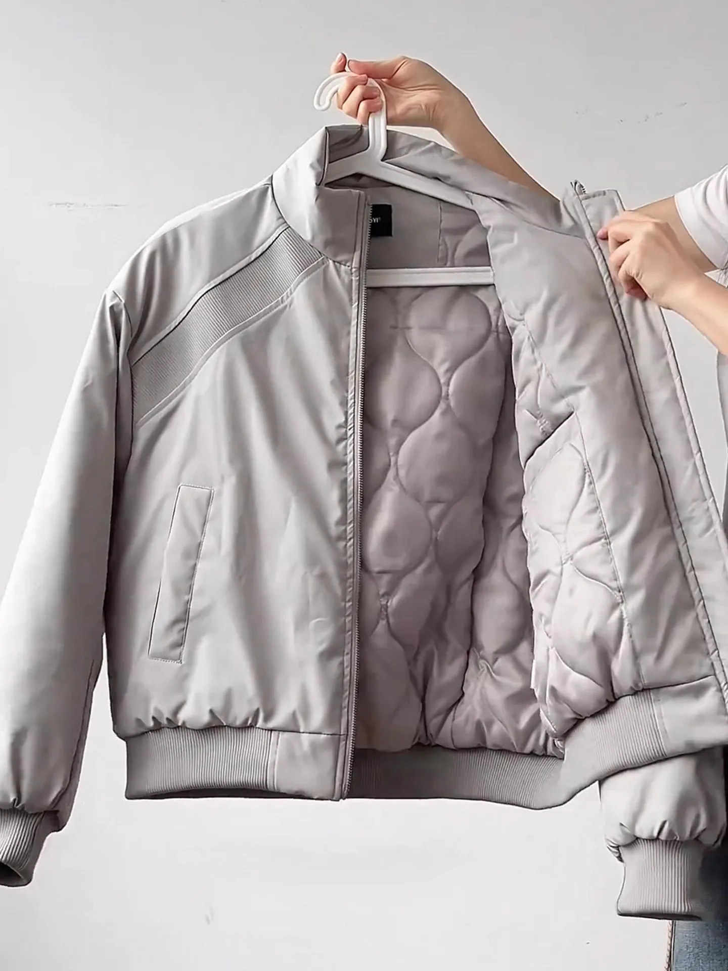 

Retro American Sle Baseball Cotton Jaet for Couples Men Women Winter Faion Deconstructed Patchwork Design High Quali ...