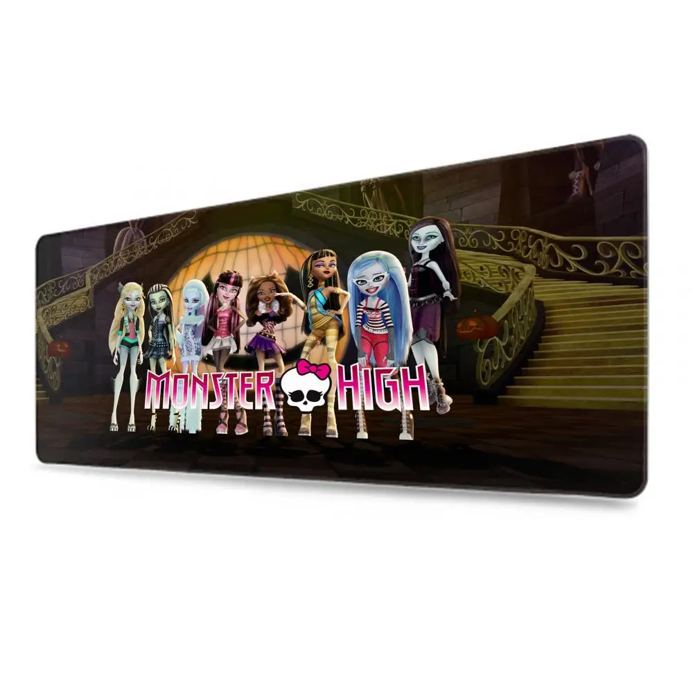 Cartoon Monster High Mauspad Mauspad Schreibtisch Mauspad niedlich HD Schreibtisch Pad erweitert Gaming Tastatur Matten Gamer Mauspad 90x40