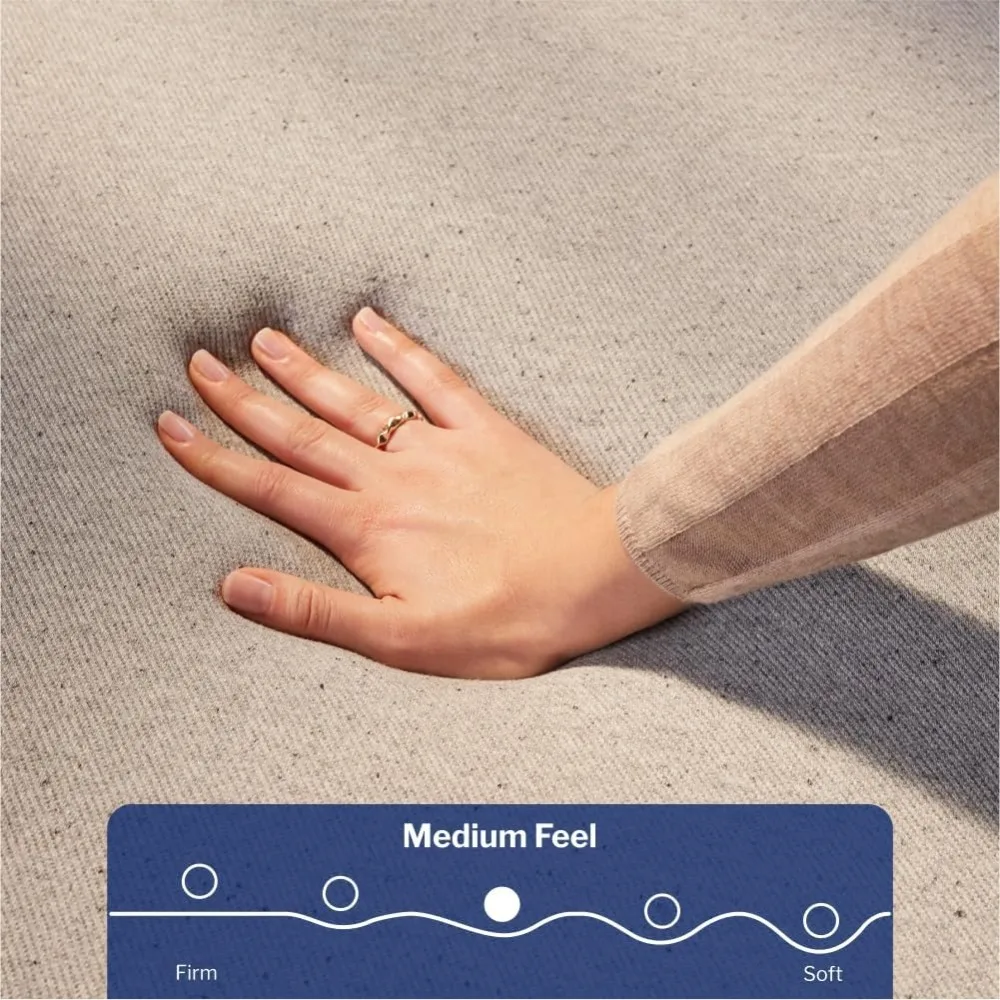 Queen Medium Firm Mattress - Memory Foam + Support - 100-Night Trial - CertiPUR-US Mattress, Grey