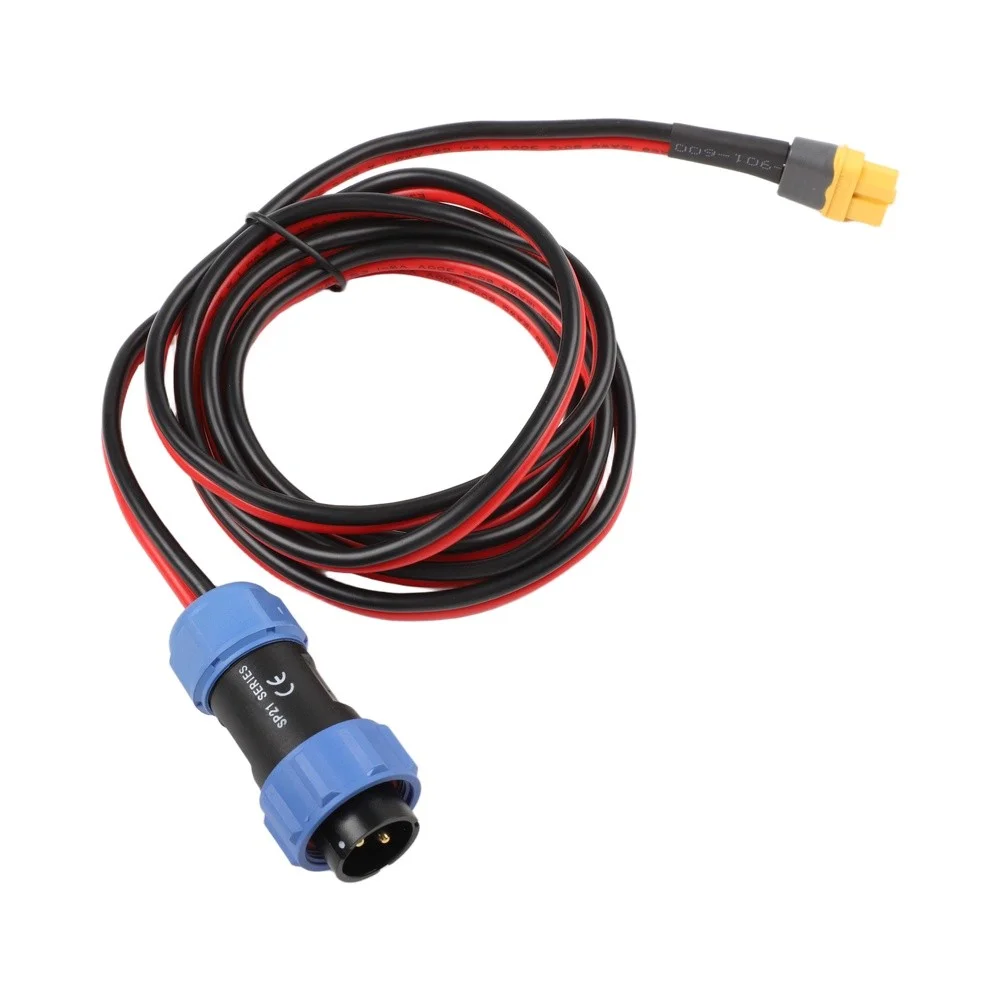 For XT60 Female to Aviation Connector Cable Compatible with AC200MAX AC200P AC300 AC500 EP500 Pro 12V 30A Systems