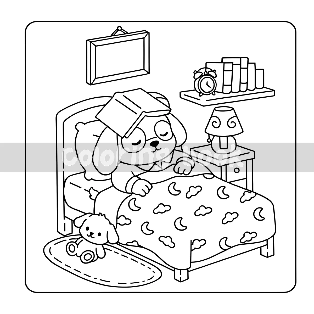 TIRED BUT TRYING Bold-easy Patterns Coloring Book for Adults Cute Drawing Book Perfect Gift for Party and Birthday image 6