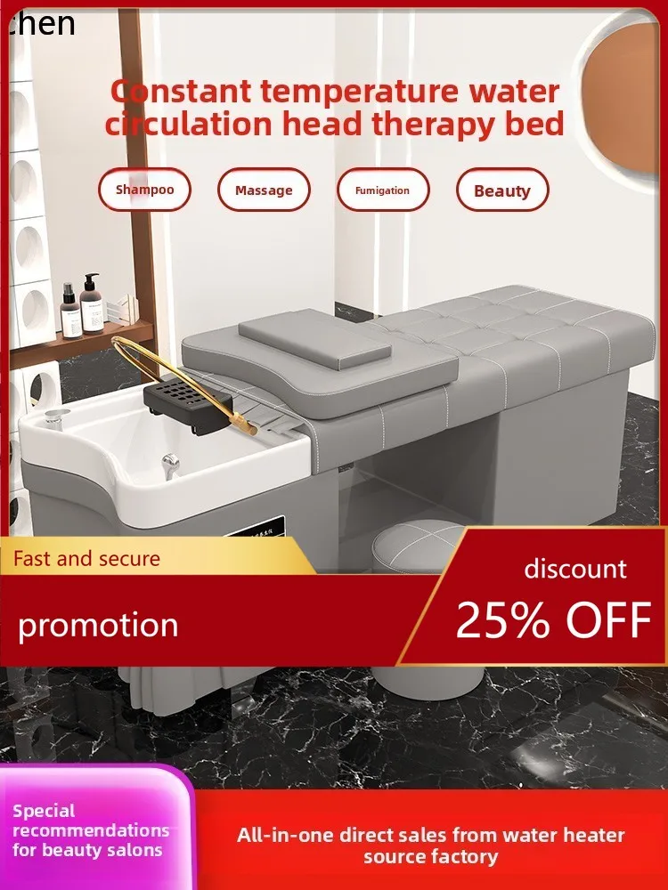 

CZ Head Therapy Shampoo Bed Barber Shop Special Constant Temperature Water Circulation Energy-saving Water