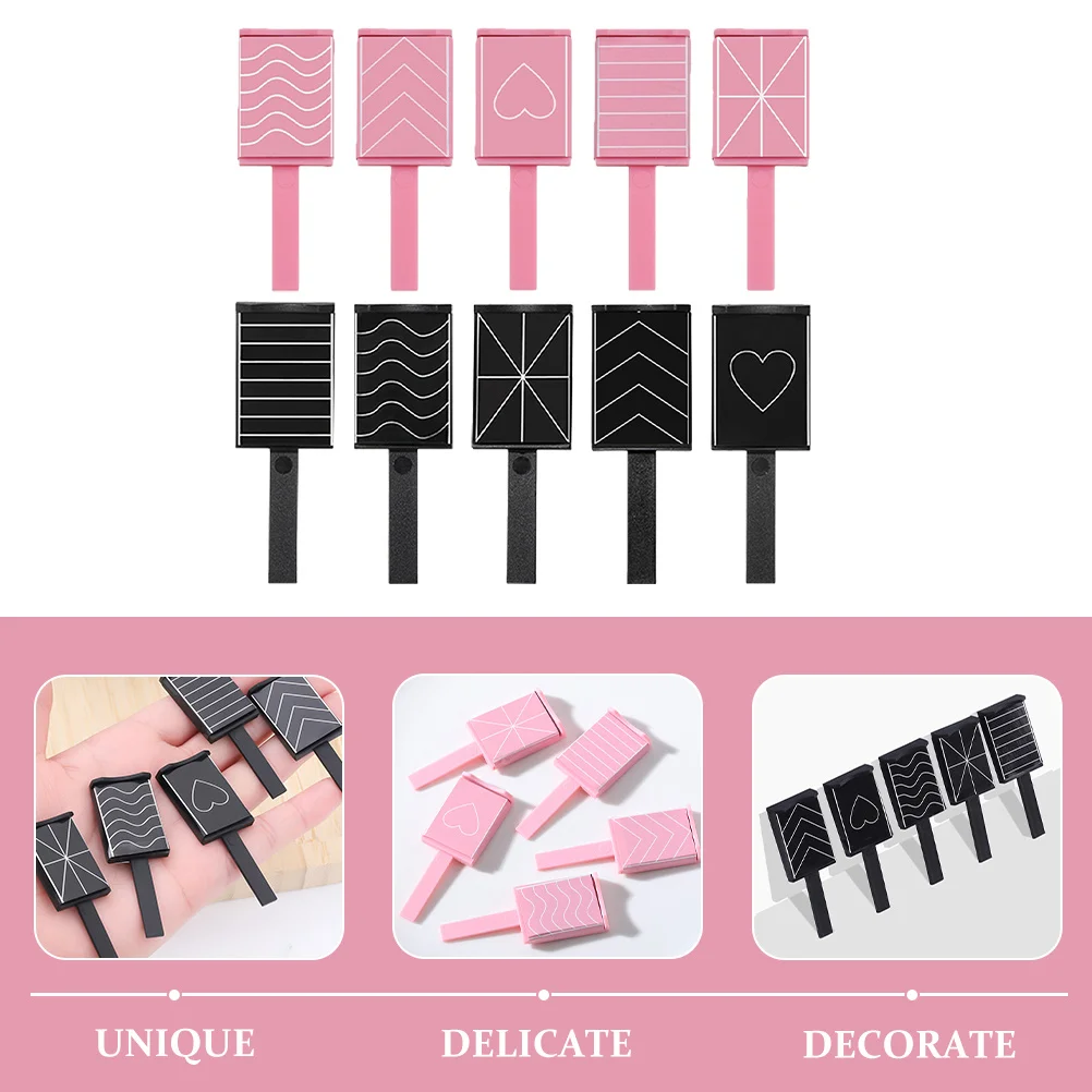 

10Pcs Magnetic Cat Eye Nail Magnet Tools DIY Manicure Kit Long Strip French Nail Art Polish Magnet for Nails Magnets for Nails