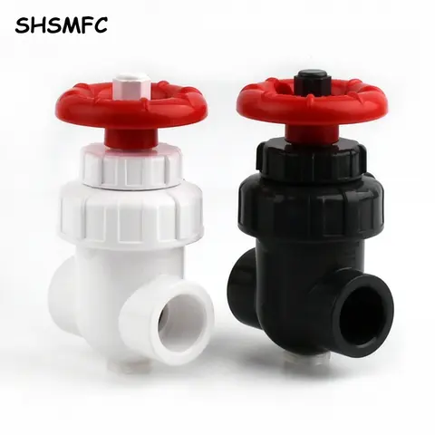 20/25/32/40/50/63mm 고품질 UPVC 게이트 밸브 정원 관개 수족관 액세서리 정밀 흐름 제어 PVC 수문 밸브
