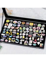 10/20/30pcs Women's Metal Brooch, Random Styles Anime, Cartoon, Suitable For Daily Wear, Holiday Gifts, Zinc Alloy Material
