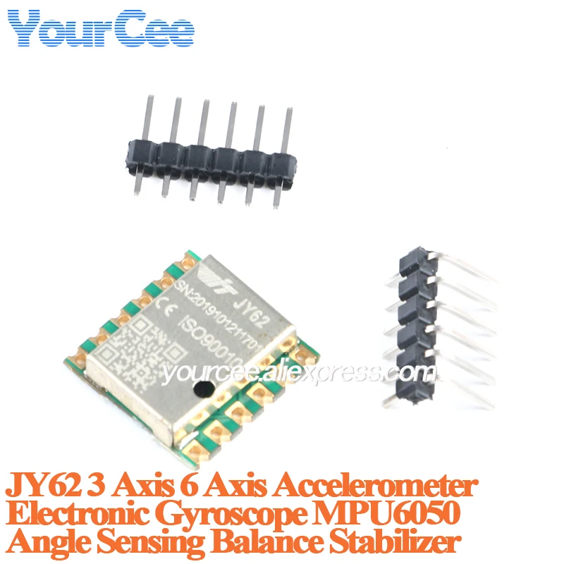 JY60 JY61P JY62 three-axis six-axis accelerometer electronic gyroscope mpu6050 Sensor module angle sensing balance stabilizer