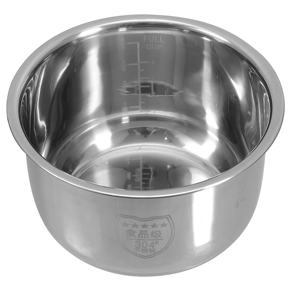 

Rice Cooker Liner Replacement Pot Inner Cooking Stainless Steel Kitchen Gadgets