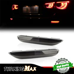 Red LED Rear Bumper Reflector Tail/Brake Lights w/ Sequential Turn Signal For Infiniti QX56 Q50 QX60 QX30 For Nissan Leaf Rogue