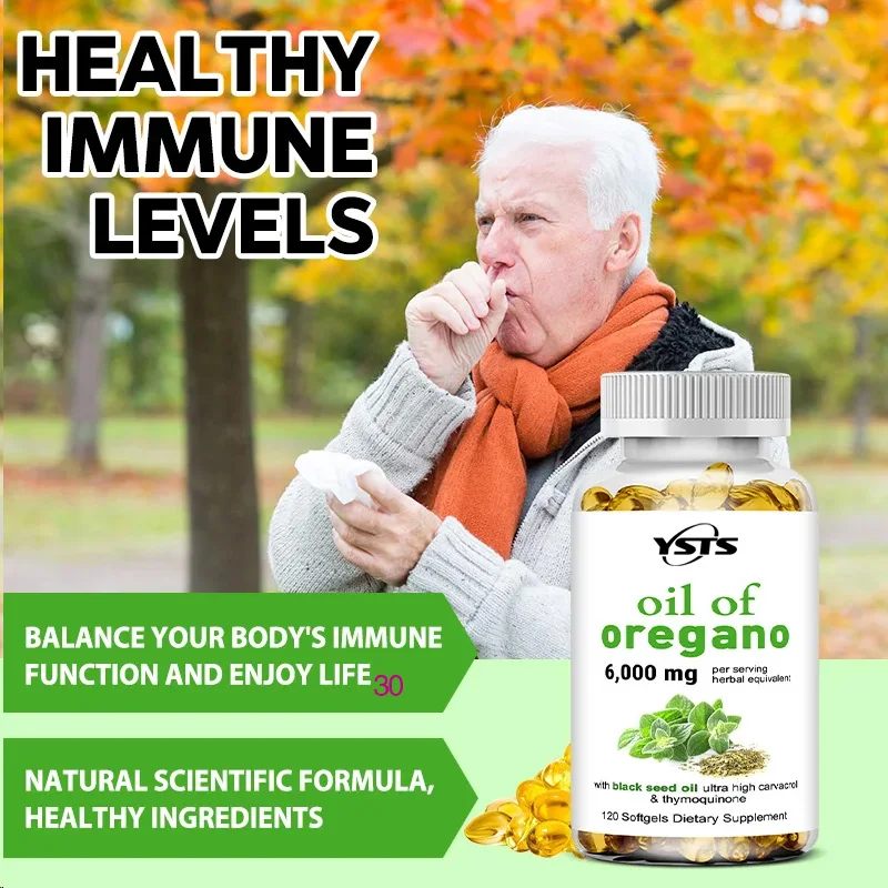 Oregano Oil Softgels For Intestinal , Antioxidant, Digestive , Immune Support