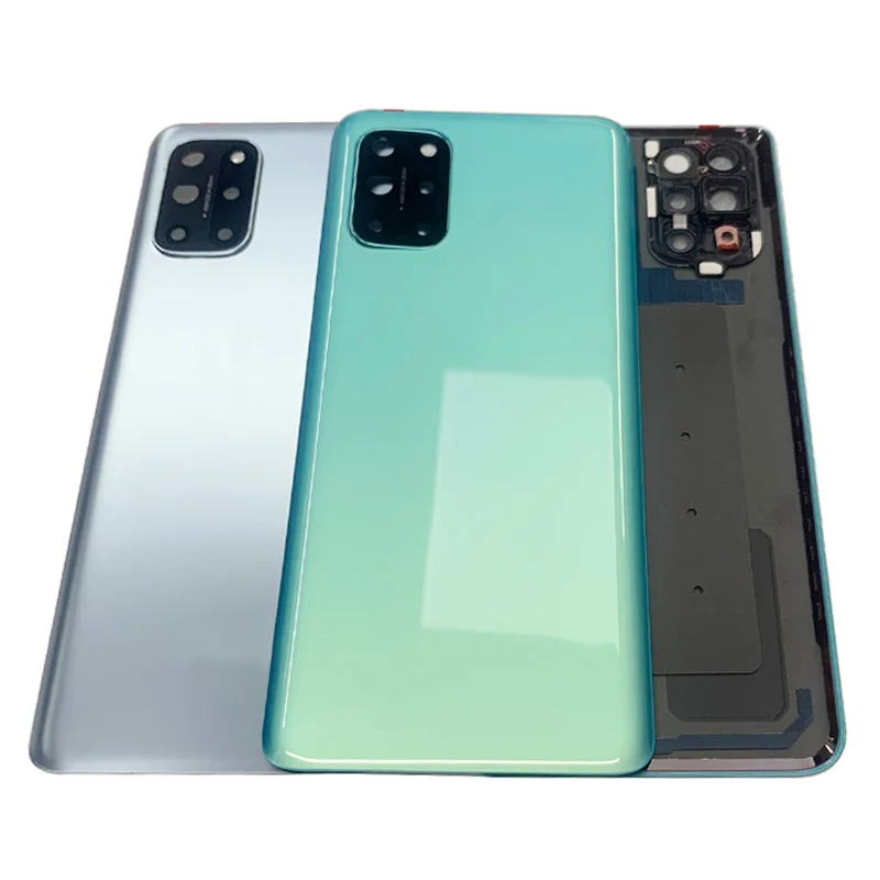 Originele Achterdeur Batterijdeksel Behuizing Voor Oneplus 8T Achterklep Met Camera Frame Lens Logo Reparatie Onderdelen