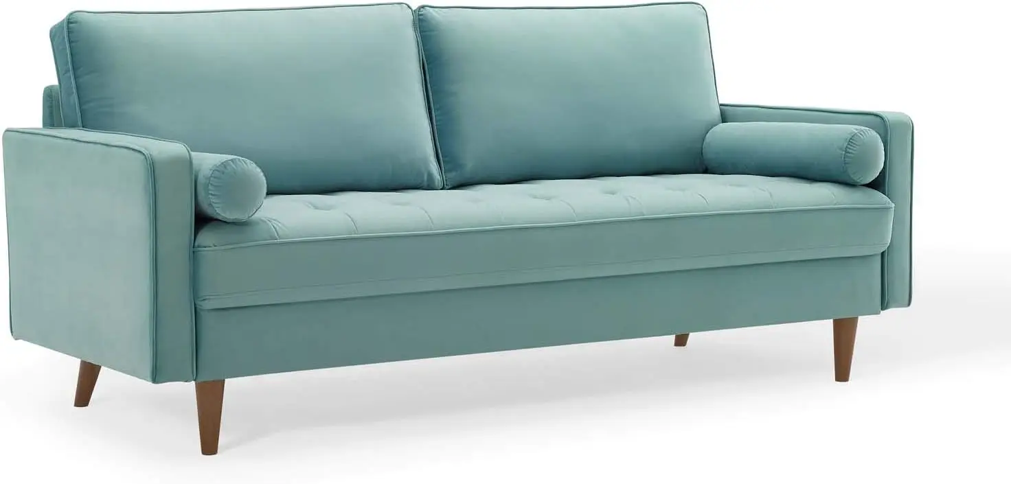 Eei-3764-Min Valour Performance Velvet Sofa, Mint