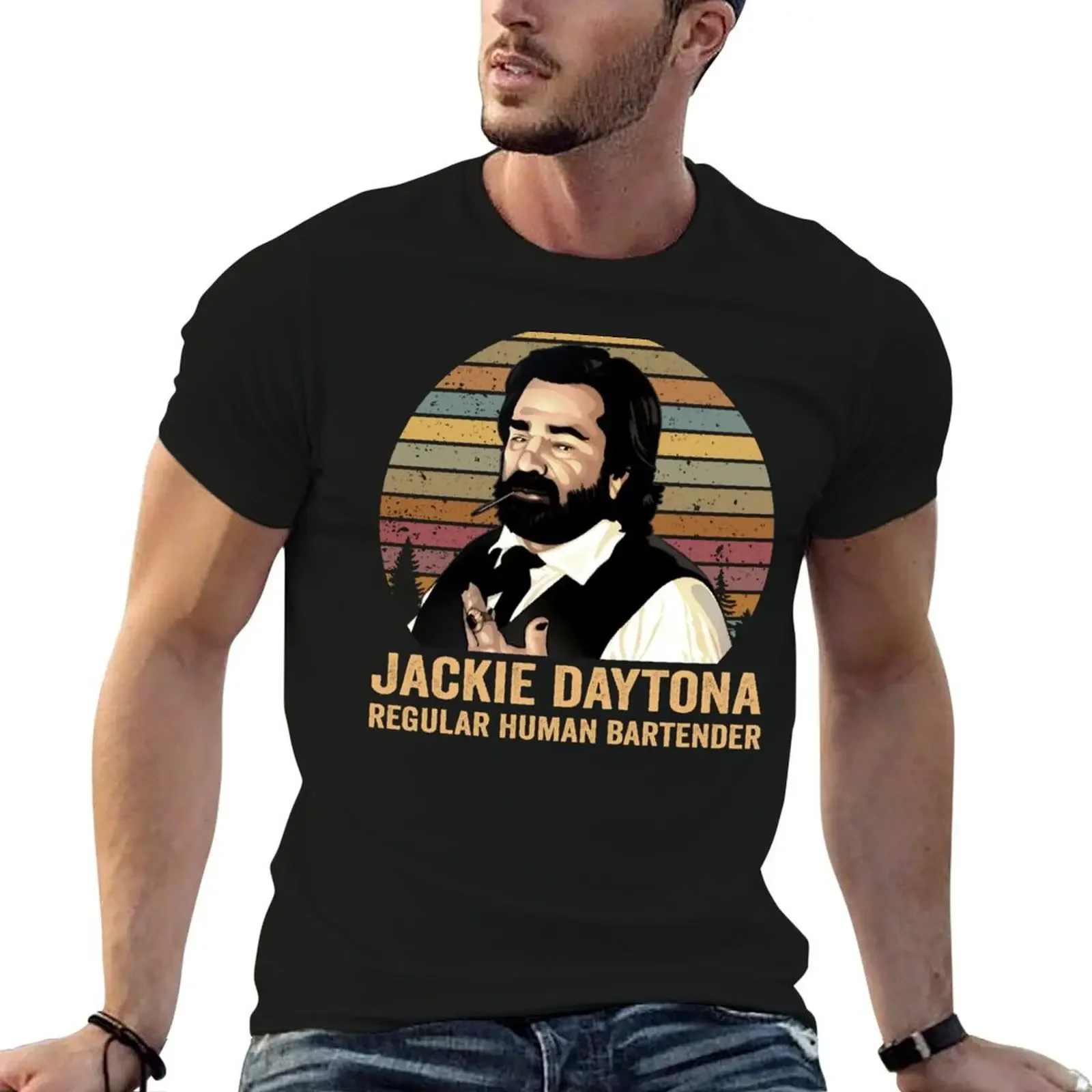 Jackie Daytona Regular Human Bartender What We Do In Shadow Laszlo T-Shirt animal prinfor boys clothing for men