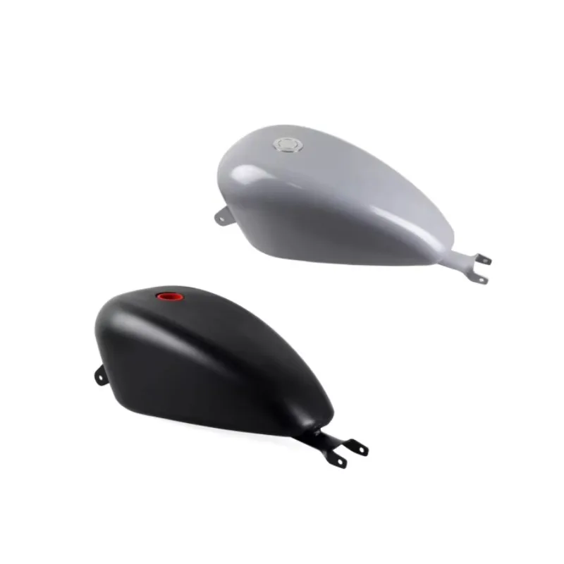 

2025 New StyleZJMOTO High Quality Iron 3.3 Gallon Black Motorcycle Gas/Fuel Tank For Sportster 883 XL 1200 2007-
