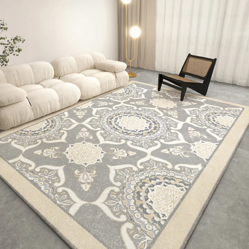 Geometric Living Room Carpet, Simple Study Large Area, Bedroom Carpets, Bedside Sofa Floor Mat, Soft and Thick, Kids Play Rugs