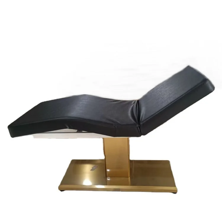 

Brand New Electric Esthetician Folding Couch Massage Lashes Treatment Black Facial Curve Lash Bed with Mattress for Beauty Salon