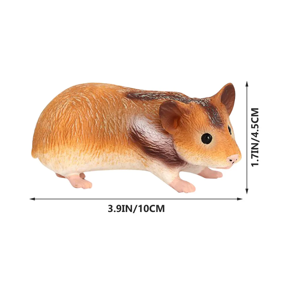 Guinea Pig Statue Lifelike Plastic Simulation Animal Decoration Home Desktop Adornment Cartoon Craft Realistic Guinea Pig Shape