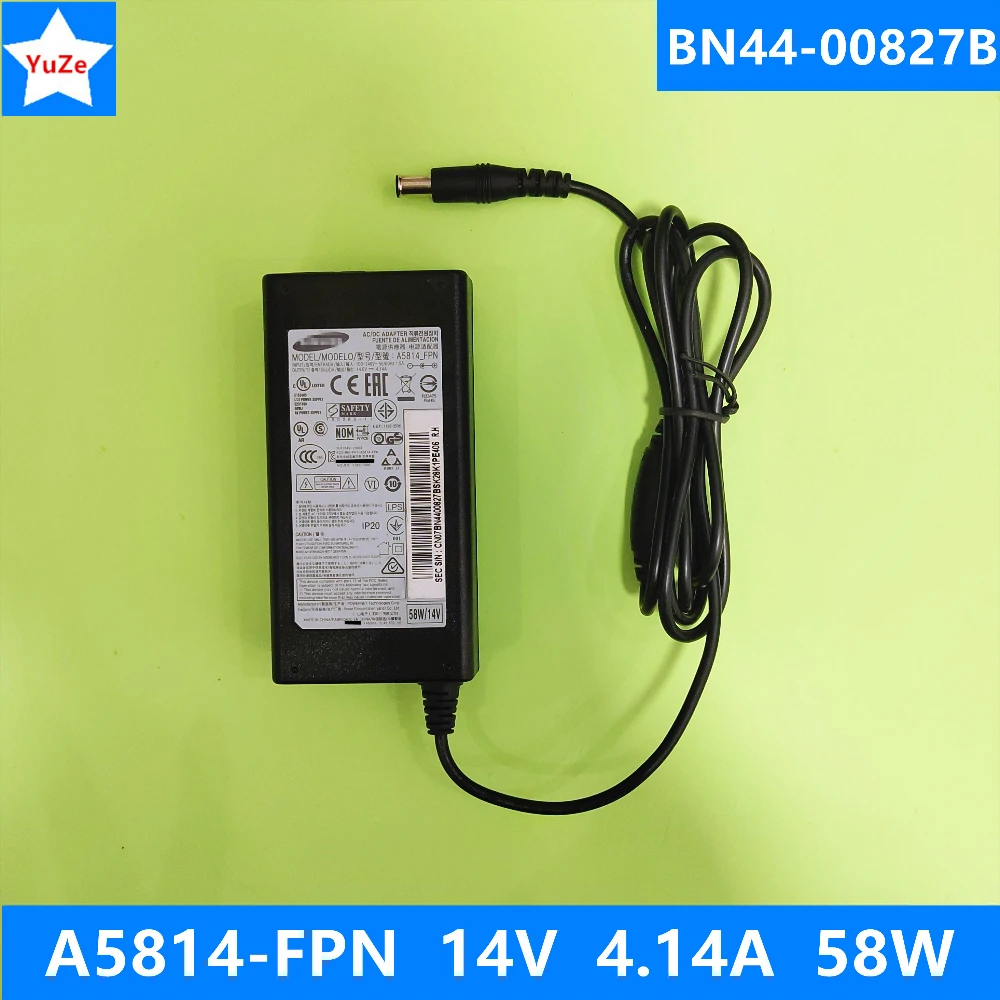 BN44-00827B dobra praca A5814-FPN zasilania monitora Adapter DC 14V 4.14A 58W zasilacz BN4400827B A5814 FPN