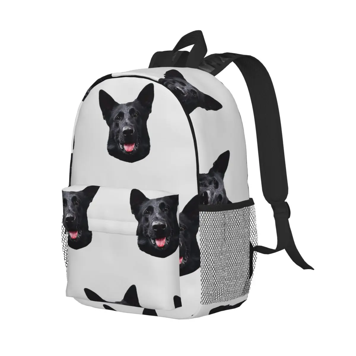 Black German Shepherd Dog Stunning Backpack Student Boys Girls BookBag Men Women School Bag Computer Shoulder Bags