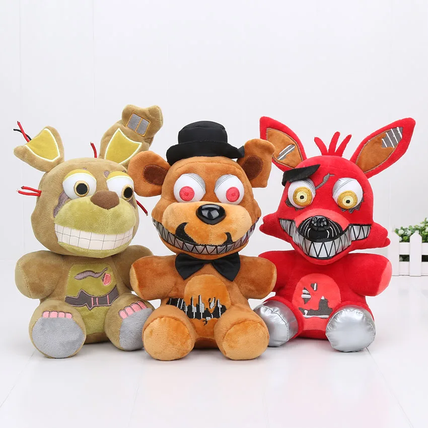 25cm fnaf plush toy plush Golden Freddy Fazbear Mangle bonnie foxy Stuffed Doll Toys Sister Location