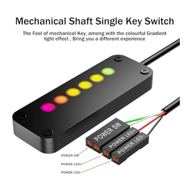 PC Power Control Touch Sliding Control PC Power Desktop-Computer Externe Stromversorgung SW Power LED Ein Aus mit 4M Kabeln Einfach zu bedienen