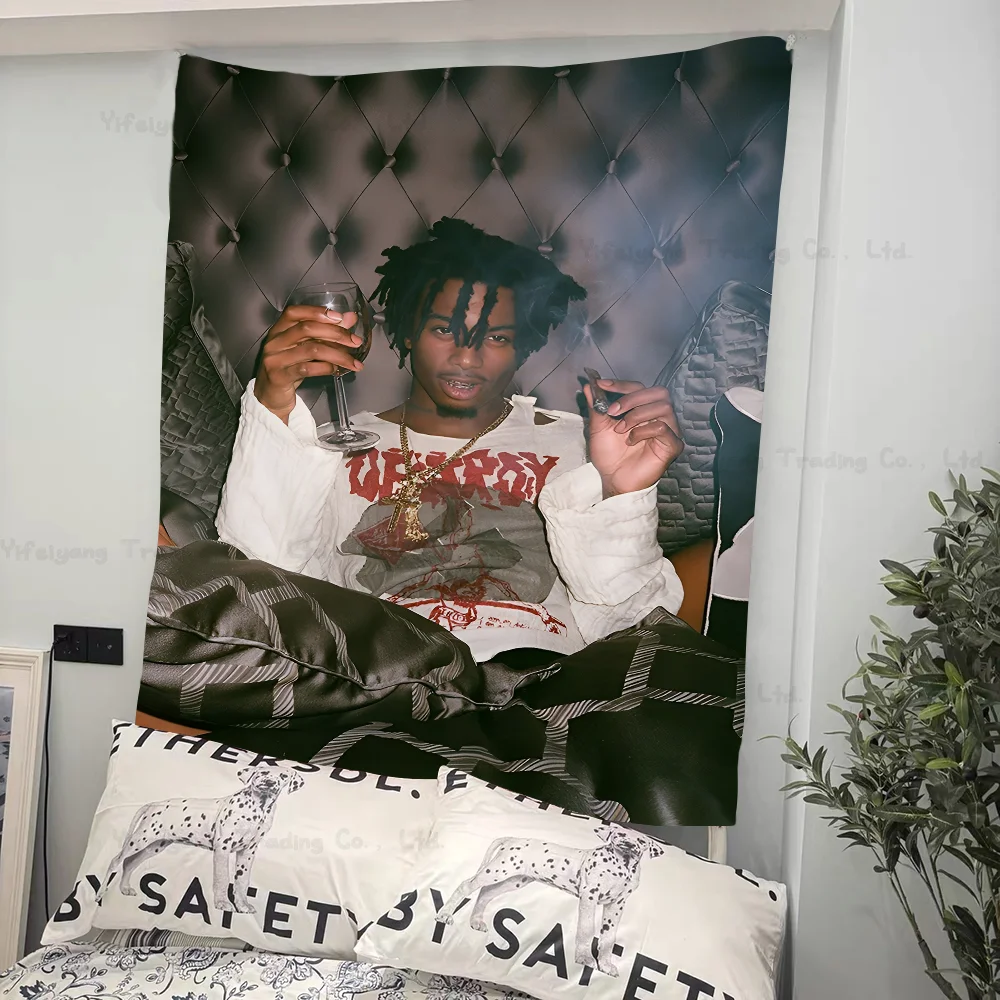 Playboi C-Carti Rapper Chart Tapestry Art Science Fiction Room Home Decor Cheap Hippie Wall Hanging