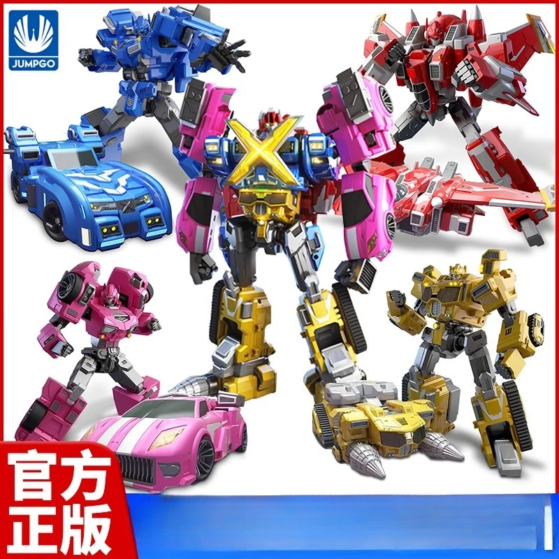 Robot Mecha transformable Miniforce X - Volt Sami Max con figura de acción combinada de pistola ligera