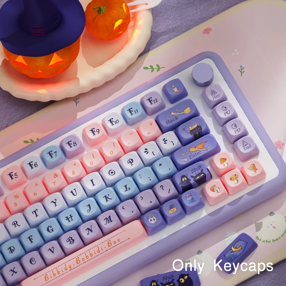 112 Keys MOA Profile PBT Keycap For Cherry Mx Switch Mechanical Keyboard Anime Cartoon Keycaps Dye Sub MCA key caps Customs DIY