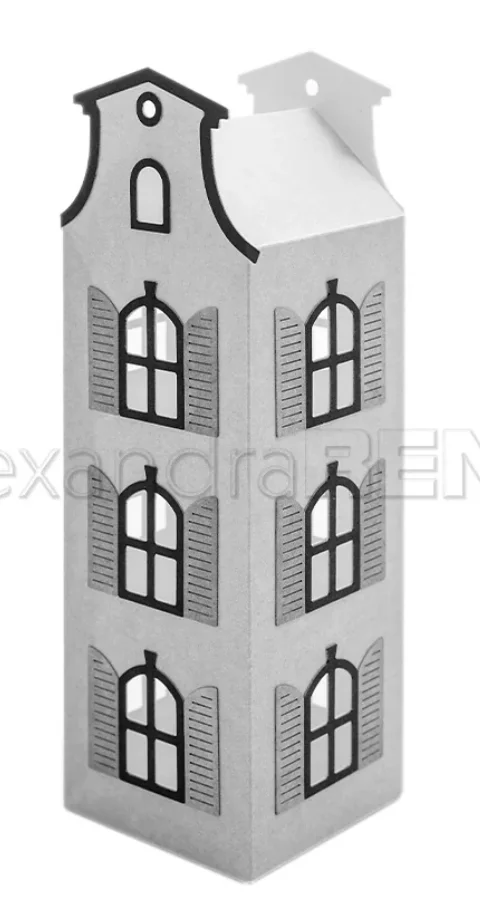 Neues Produkt Vorverkauf Haus Eltern-Kind Stanzformen und Stempel DIY Scrapbook Album Dekoration Geprägtes Papierkarten-Set