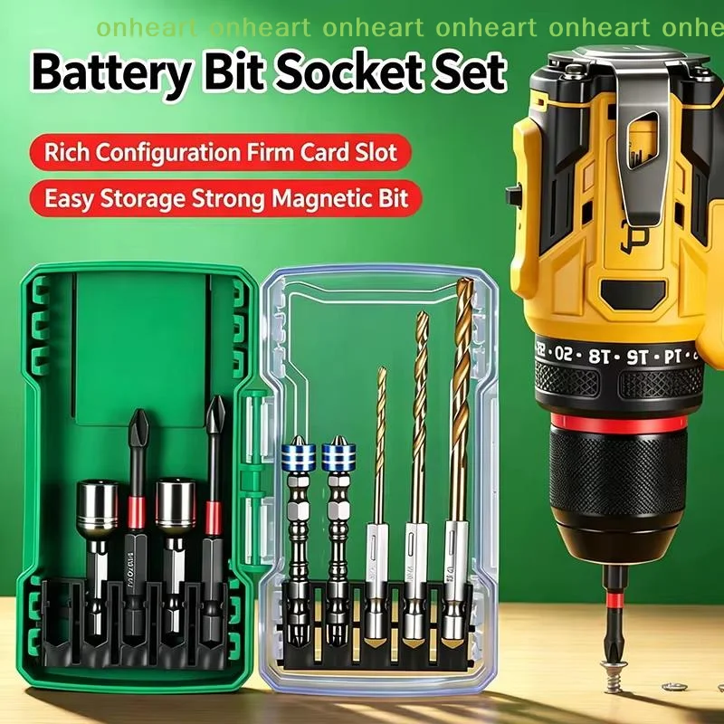 [C]10PCS Impact Resistant Fast Driving Bit Set Hex Shank Drill Bits for Electric Screwdrivers Wood Plastic Drilling Use