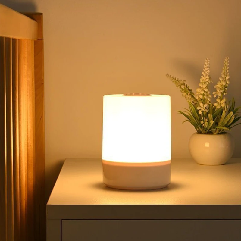 Usb Led Table Lamp Rechargeable Dimmable LED Table Lamp Touch Control Bedside Desktop Night Light Bedroom Reading Decor