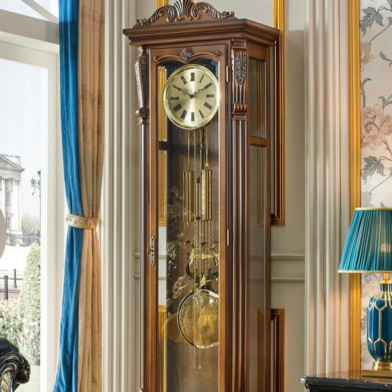 European floor Chinese retro living room vertical villa American pendulum