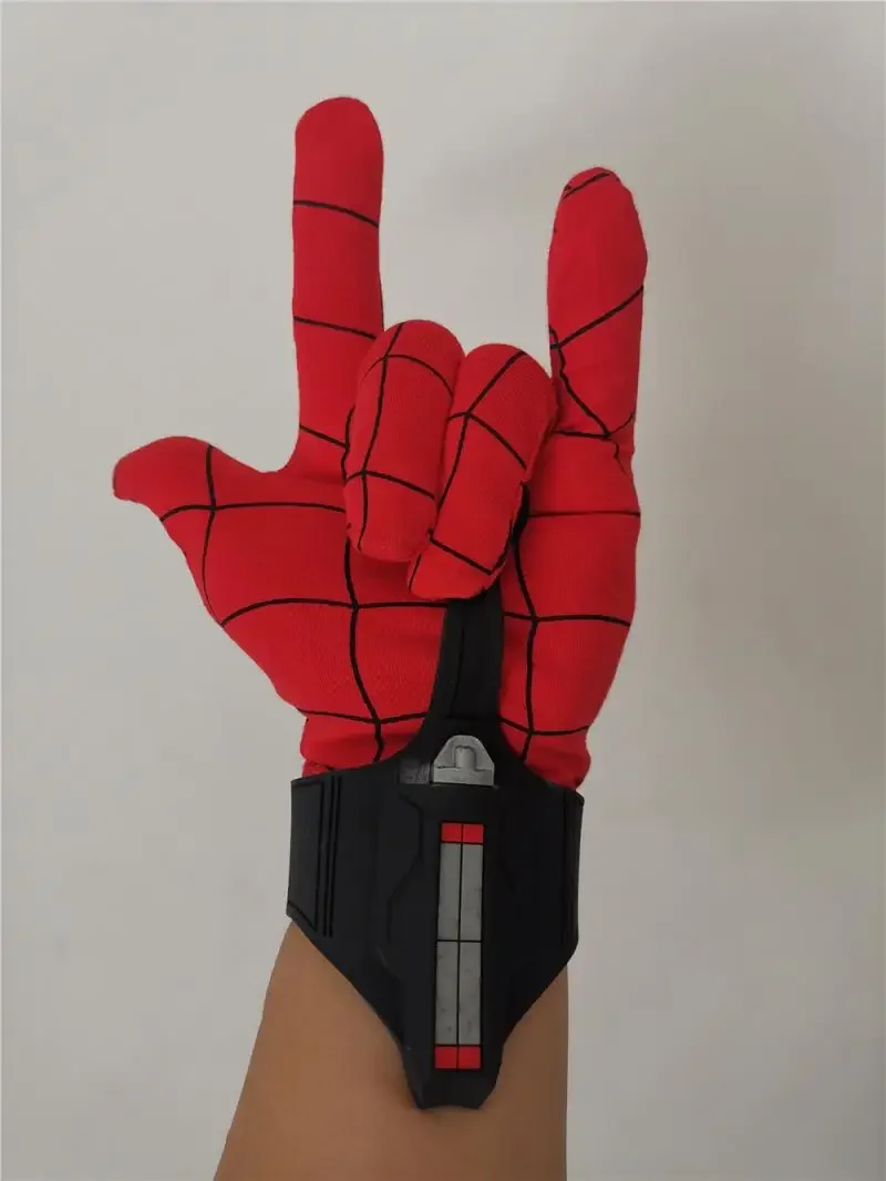 Halloween Kunststoff Handschuh Launcher Web Shooter Homecoming Cosplay Kostüm Peter Parker Zubehör Erwachsene Kinder Karneval Requisiten