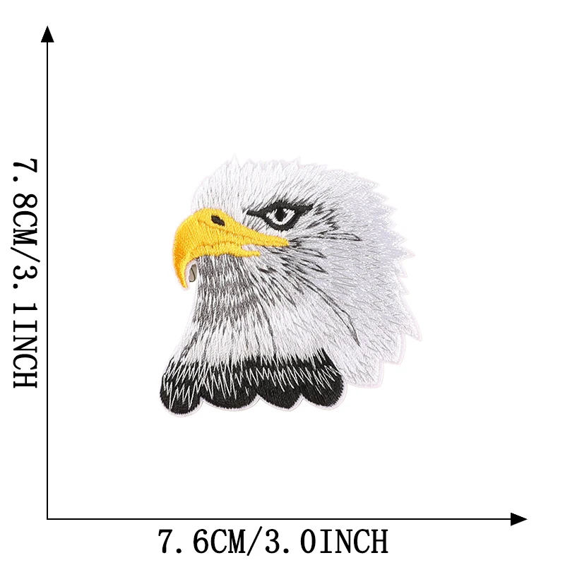 Tiger Wolf Patches für Kleidung Jungen Tiere Bär Eisen auf bestickt Thermocollant Stoffe Jacken Thermo Mochila Nähen Parches – Detail 9