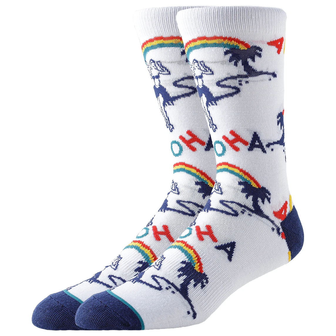 Calcetines de tubo para hombre y mujer, calcetines felices, moda urbana, Hip Hop, divertidos calcetines de vestir novedosos, de diseñador, cálidos, suaves, para invierno, uso informal