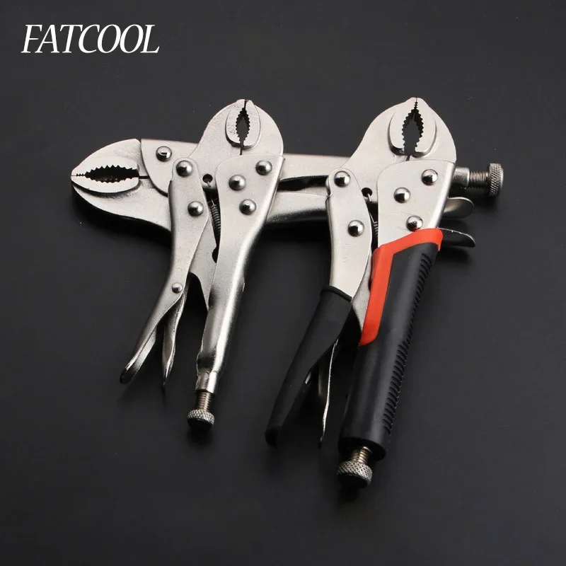 7 Inch 10 Inch 11 Inch Carbon Steel Welding Tool Adjustable Straight Jaw C Clamp Locking Mole Vice Grips Force-saving Pliers