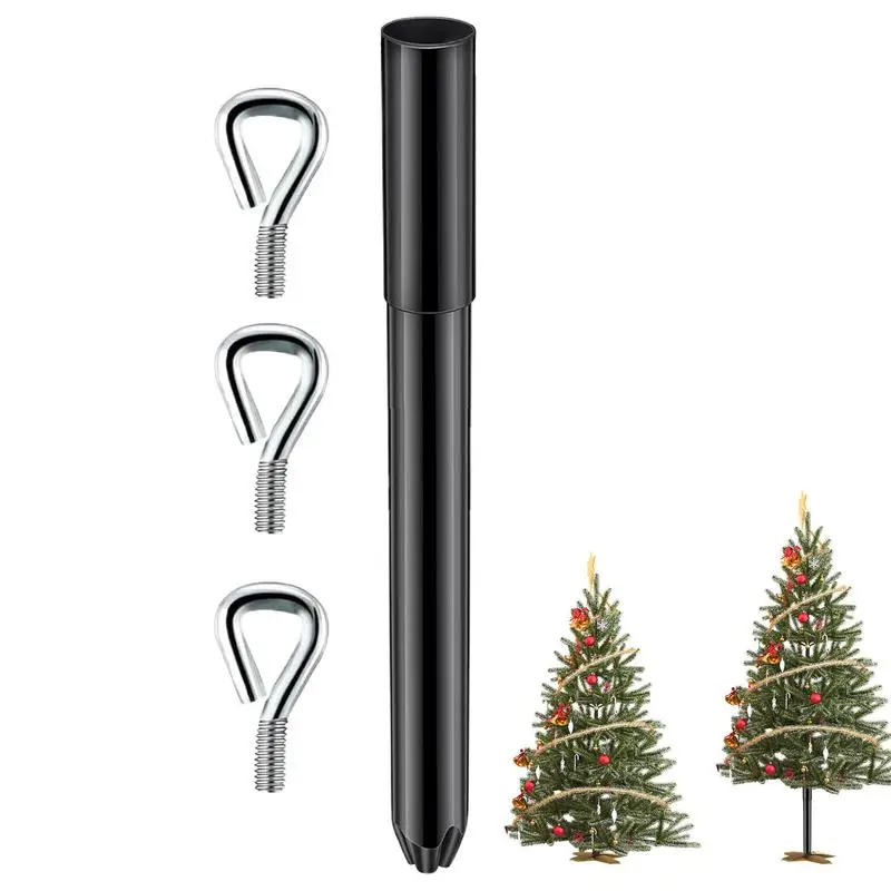 Artificial Christmas Tree Height Extender 14.8 Inch Tree Height Extender With 3 Fixing Screws Metal Extension Pole For Taller