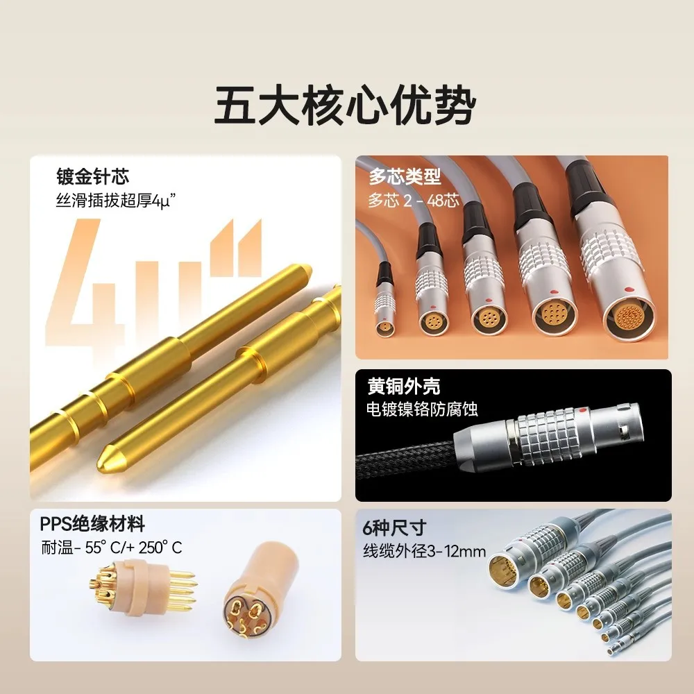 Keyboard cable compatible with LEM extended docking 00B 0B 1B 2B 3B PHG floating socket self-locking connection