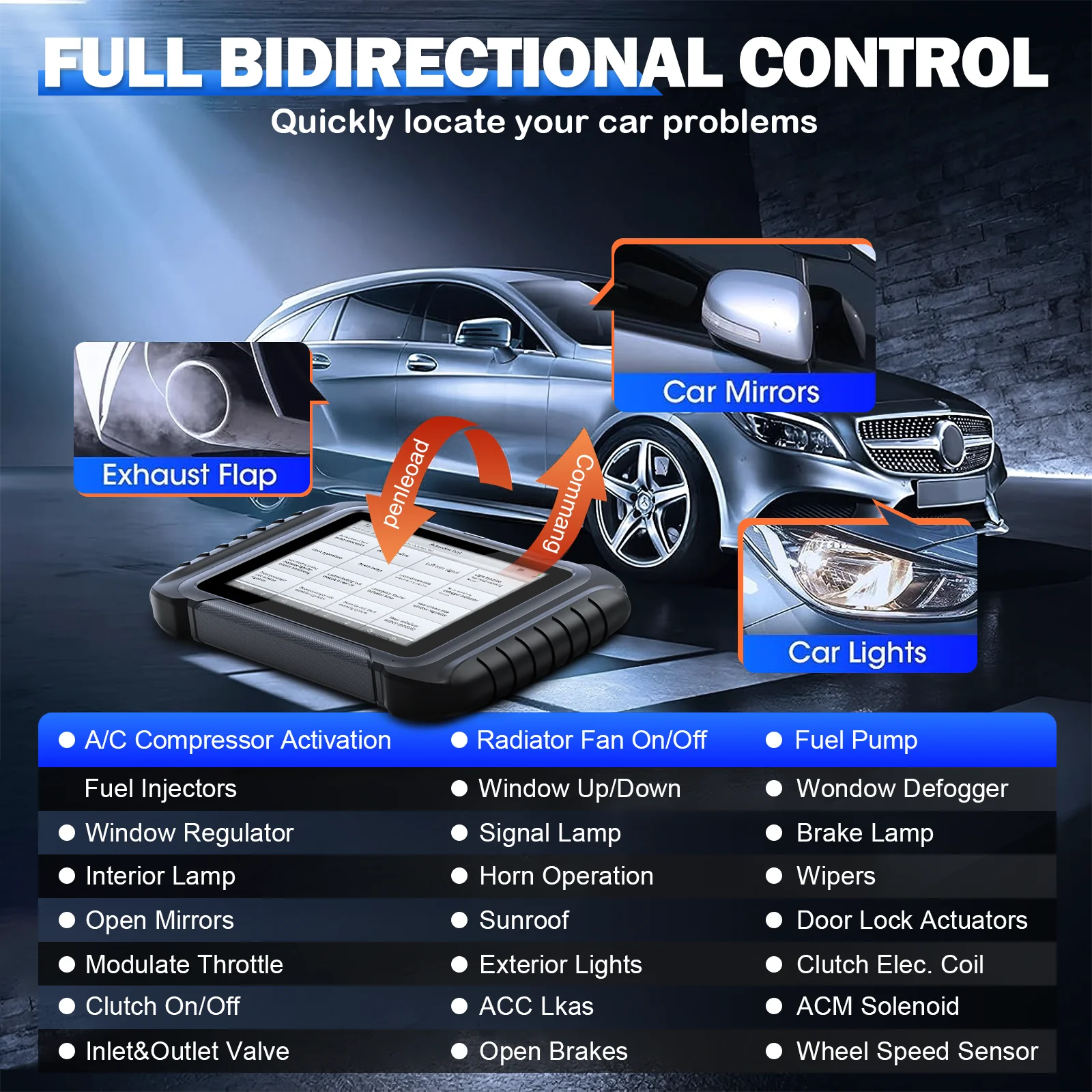 XTOOL D8S Auto OBD2 Scanner D8 S Bidirectional Scan Tool Topology Mapping ECU Coding 38+ Resets All Systems diagnostic for Car