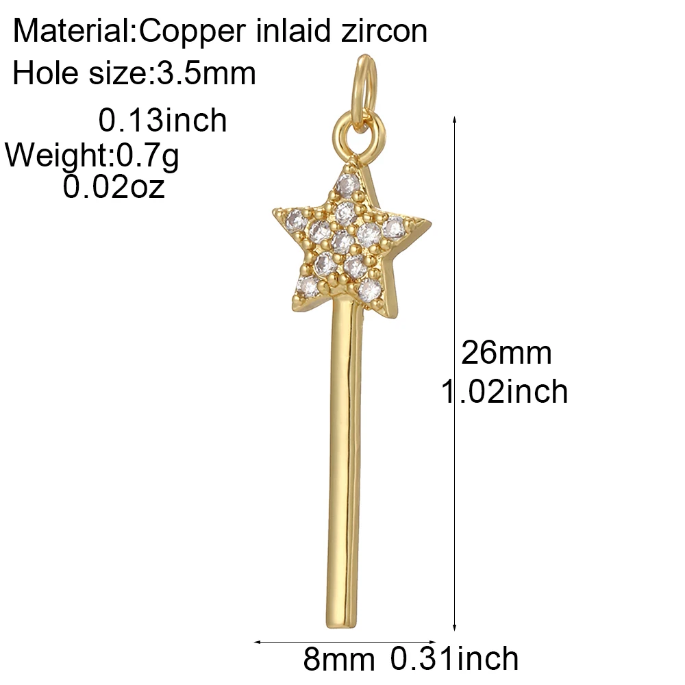 Bohemian Stars Moon  Charm for Jewelry Making Supplies  Gold Color Suns Diy Woman Earrings Bracelet Necklace Accessories Dijes
