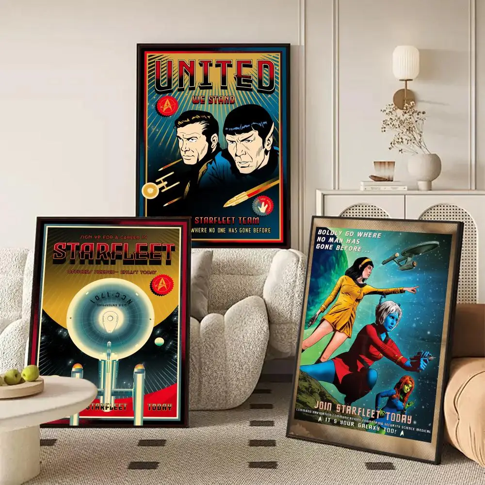 Movie S-Star TrekS Classic Vintage Poster HD Art Sticky Wall