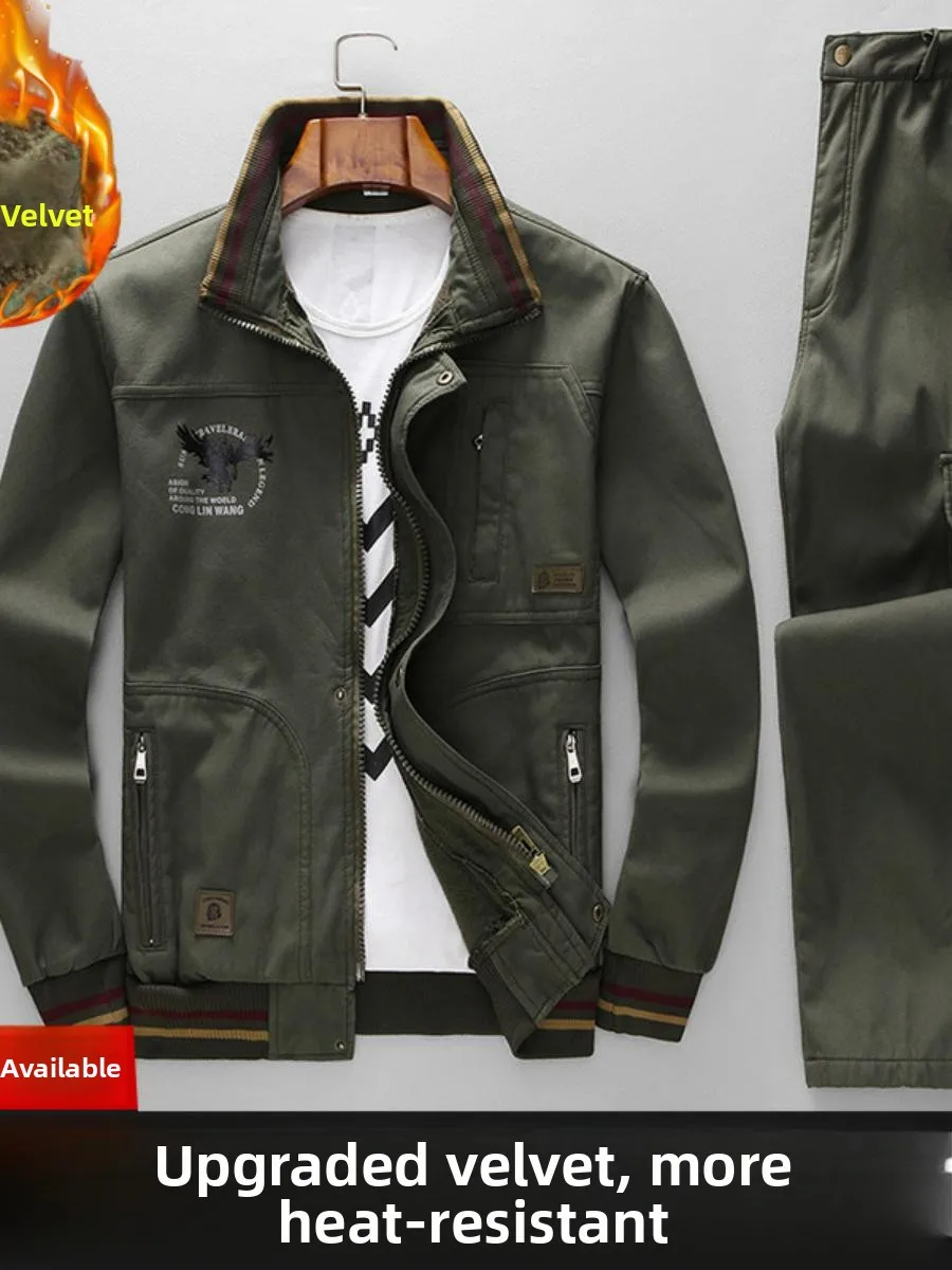 

Утепленная хлопковая рабочая куртка для мужчин, зимняя, теплая, из чистого хлопка, износостойкая, термозащитная, для защиты на производстве.