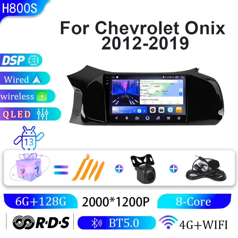 

For Chevrolet Onix 2012 2013-2019 Car Intelligent Systems Android Car Player GPS WIFI Carplay 4G Car Radio Navigation Stereo