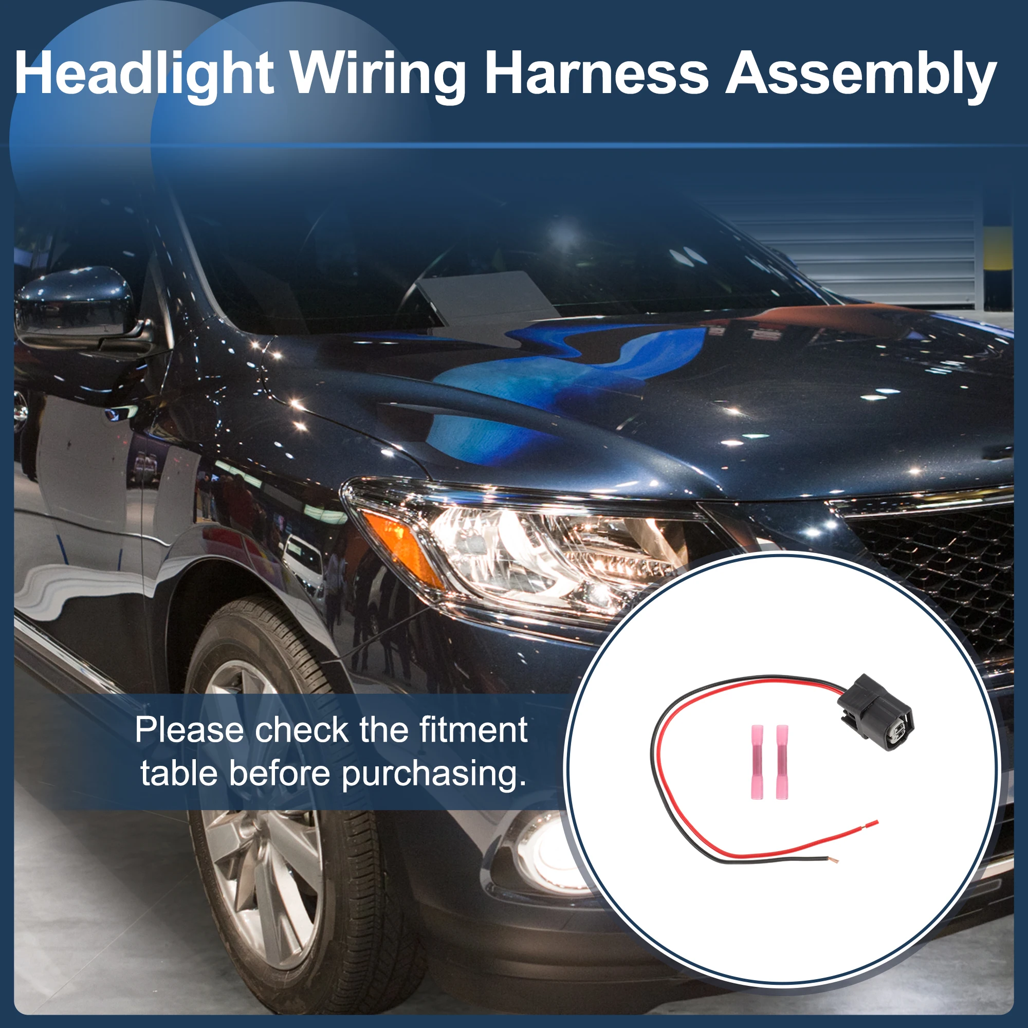 UXCELL Headlight Cable Repair Kit for Honda Pilot 2016-2018 Tail Light Headlight Plug