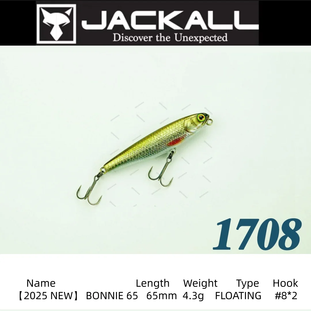 2025New Japan Original JACKALL Bonnie 65 65mm 4.3 Topwater