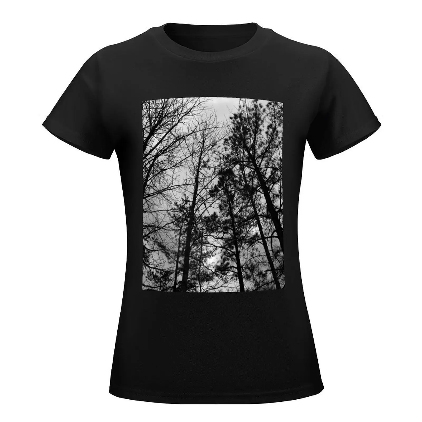 Carving Shadows into an Anemic Sky T-Shirt summer tops tops Women's tee shirt