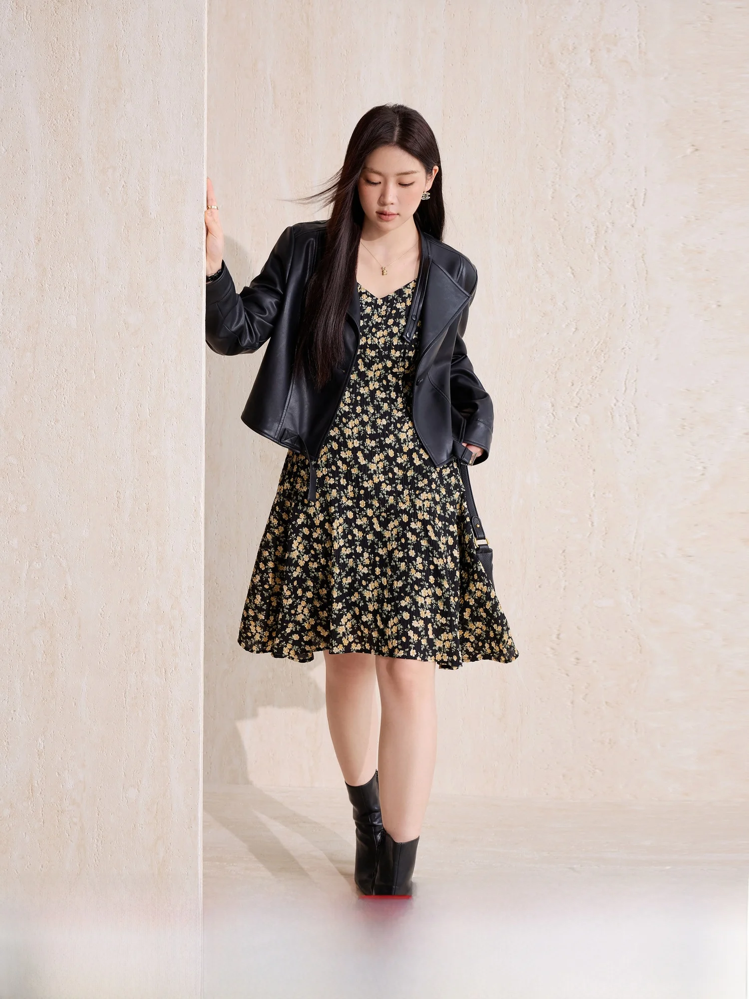 

Женская юбка размера Blue Language больших размеров Dr Slim с текстурой и плиссировкой с квадратным воротником, весенняя элегантность Dr Commute Sle