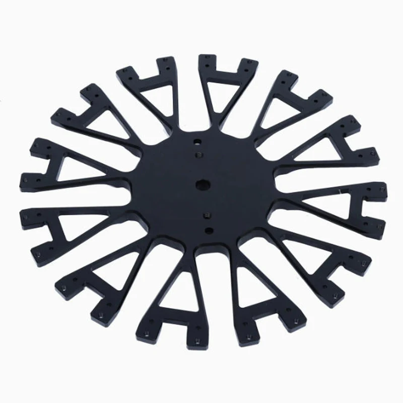 

3/4/5 Axis Custom OEM Production Black Plastic Perforated Radiation Disk